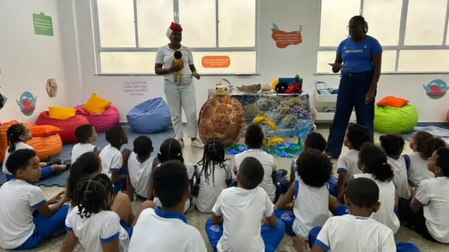 Crianças de Salvador e Itaparica participam de atividades sobre preservação dos oceanos