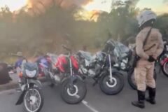 motos apreendidas em salvador por participar de evento clandestino de grau