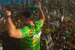 flavio bolsonaro no morro do cristo em salvador