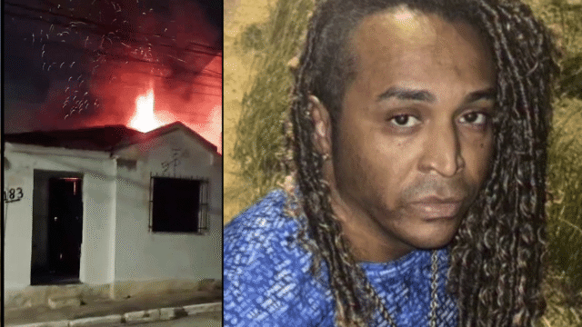 Incêndio atinge imóvel atribuído a suspeito do sequestro de bebê na Bahia