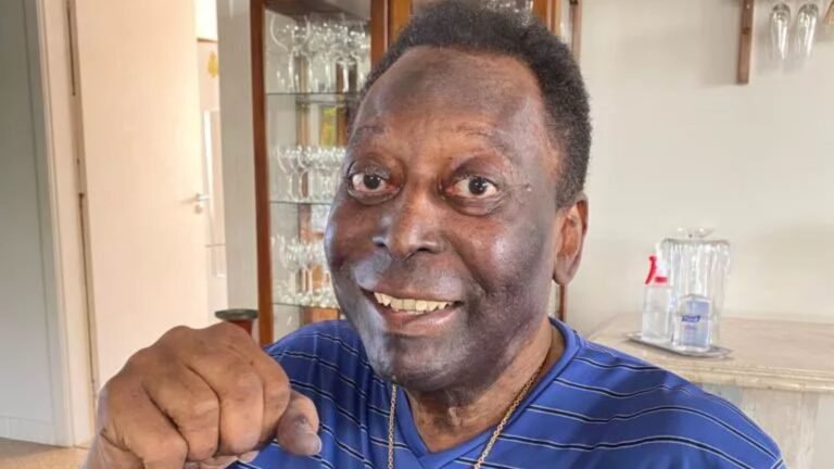 Pelé, ex-jogador de futebol, em registro pessoal.